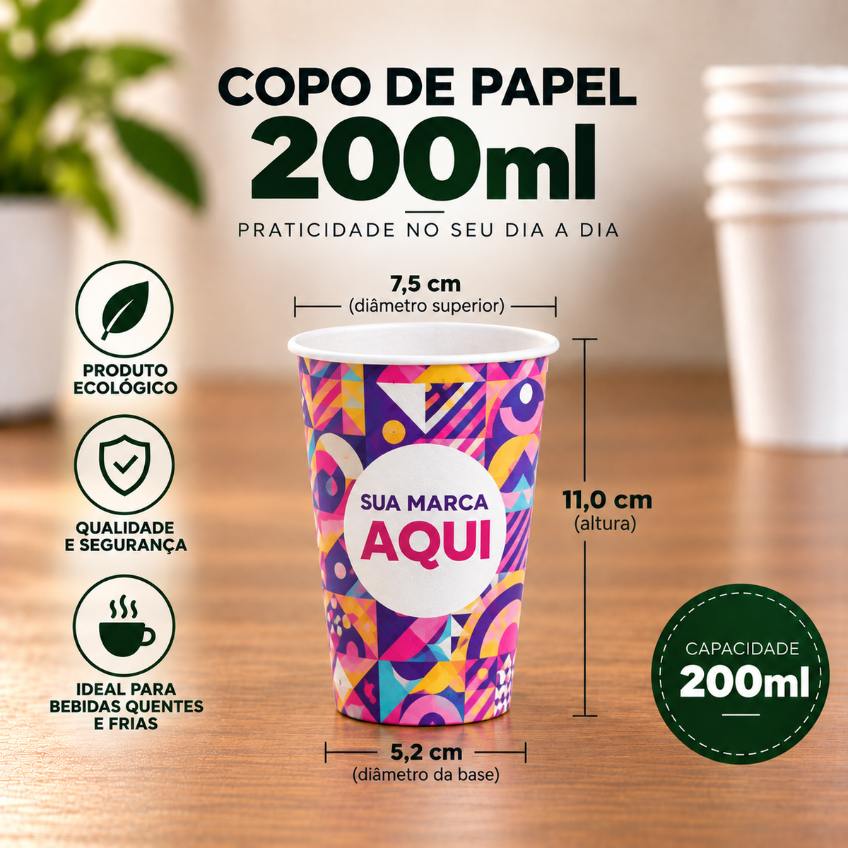 copo personalizado 200ml